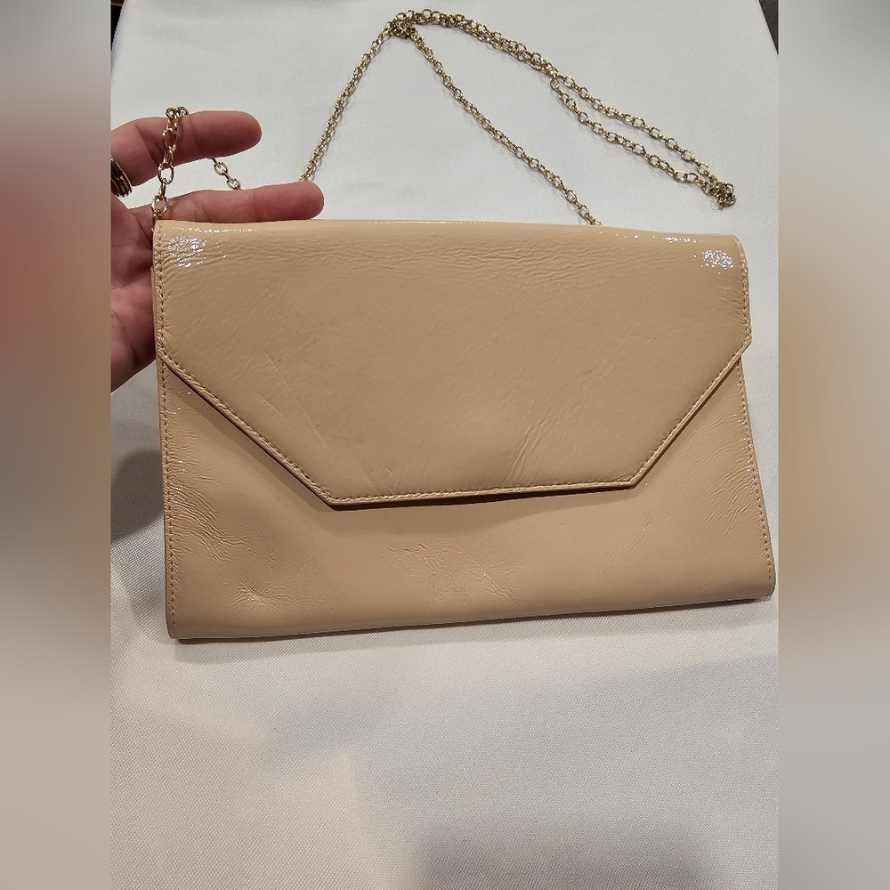Halogen Pink Dust Crossbody Clutch Bag